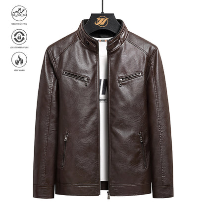 A leather jacket for men