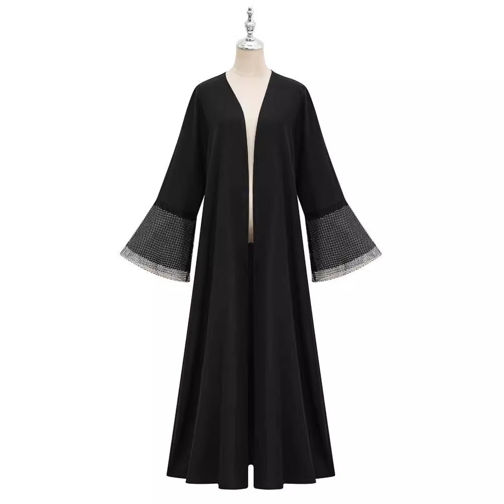 New Middle Eastern Muslim Dubai Clothing Fashion Elegant Cardigan Dress Robe - Mixbatch