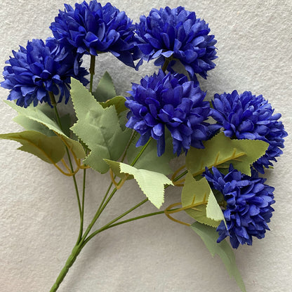 A Regula bouquet 6 heads hydrangea indoor living room dining table dried flower arrangement ornament, simulated bouquet handmade decorative flowers