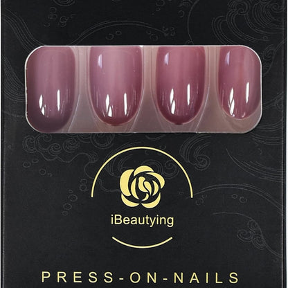 A new wearing nail medium and long oval fake nail finished nail sticker 24 pieces nail art cross-border wholesale - Mixbatch