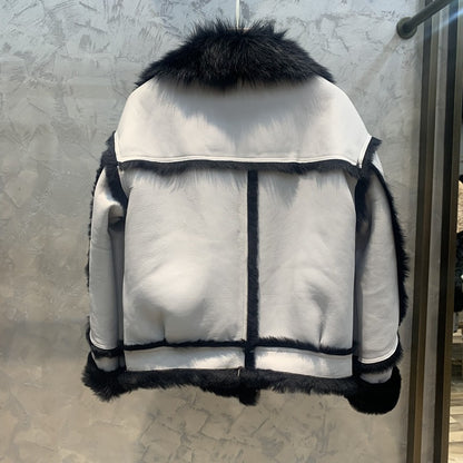 A short fur jacket
