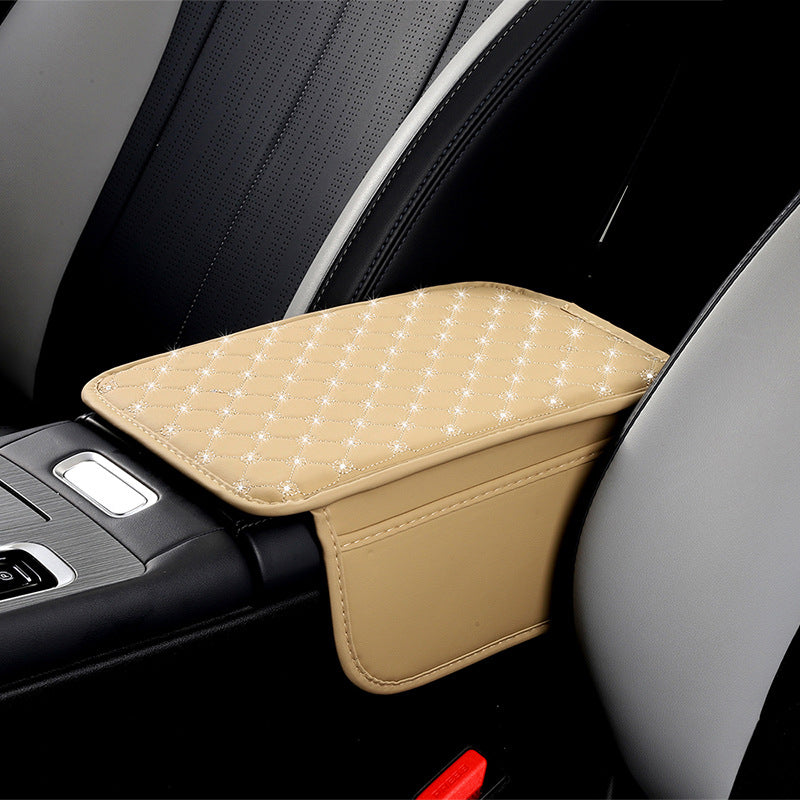 A car armrest mat