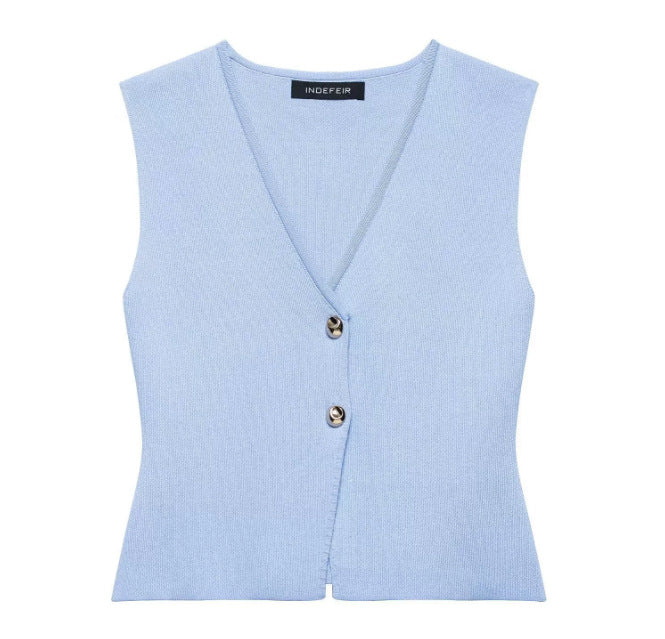 A vest vest skirt set