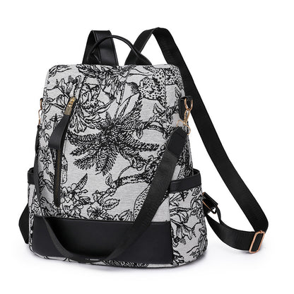 A new American retro trend backpack large capacity simple niche women's backpack - Mixbatch