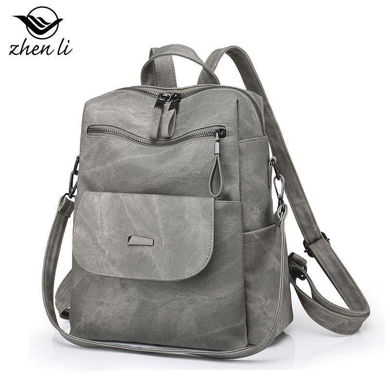 A bag large capacity cross-border women's backpack, backpack women's bags, retro backpack women's bags