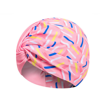 A korean new swim cap women's long hair fashion adult beach hat oversized bula head ladies hot spring swimming cap