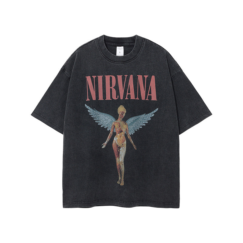 A printed vintage short sleeve