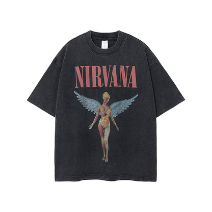 A printed vintage short sleeve