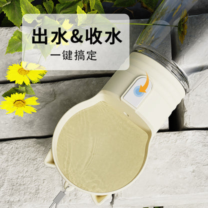 A pet portable water cup food cup