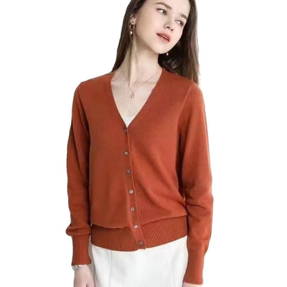 A knitted cardigan jacket