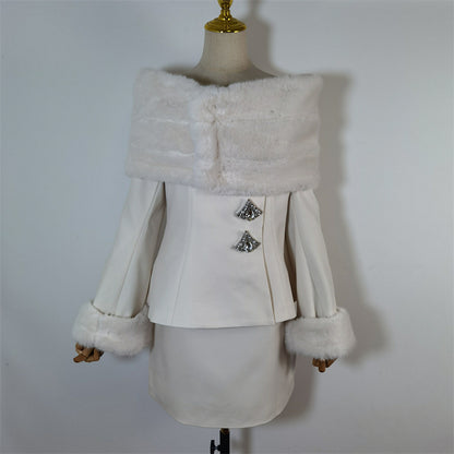 P one-neck skirt set