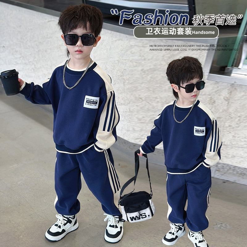 A children's long-sleeved suit