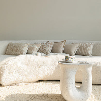 وسادة زينة من قماش الجاكار