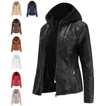 A Ladies PU Leather Jacket