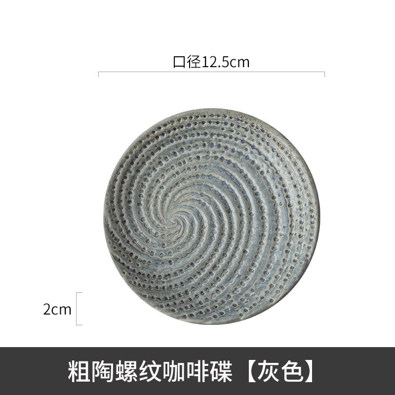 A creative ceramic cup and saucer