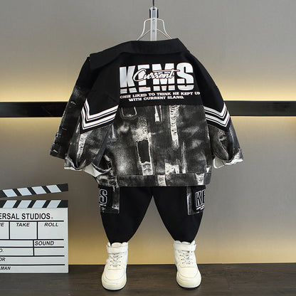 A children's denim jacket set