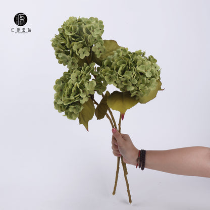 A moisturizing feel 176 pieces hydrangea, wedding flower arrangement fake flower clock in decorative small bouquet