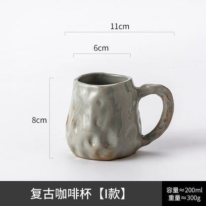 A creative ceramic cup and saucer