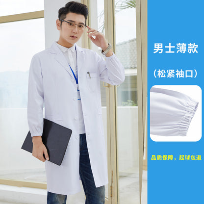 A Medical White Coat Short Sleeve Long Sleeve Pharmacy Dental Hospital Doctor Nurse Laboratory Beauty Salon Workwear Spot