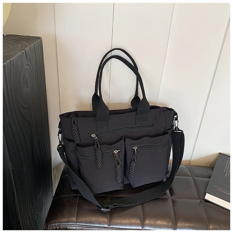 A nylon shoulder bag