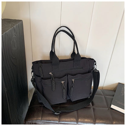 A nylon shoulder bag