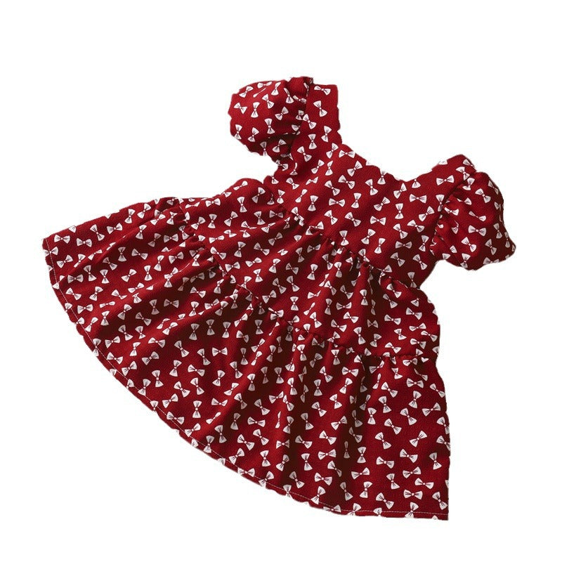 A [Cross-border] Girls' floral dress, children's princess dress, bow skirt spot wholesale - Mixbatch