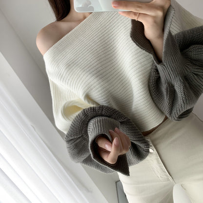 A knitted sweater