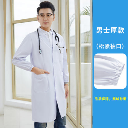 A Medical White Coat Short Sleeve Long Sleeve Pharmacy Dental Hospital Doctor Nurse Laboratory Beauty Salon Workwear Spot