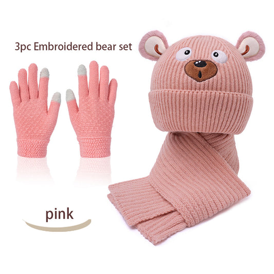 A Children's Hat Scarf Glove Set