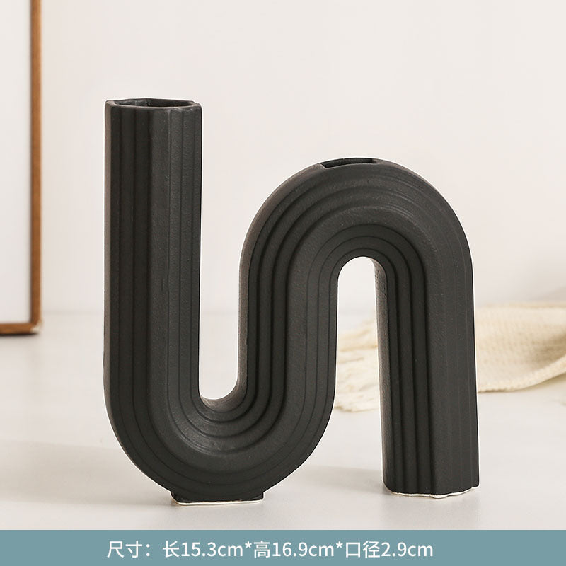 A ceramic vase ornament