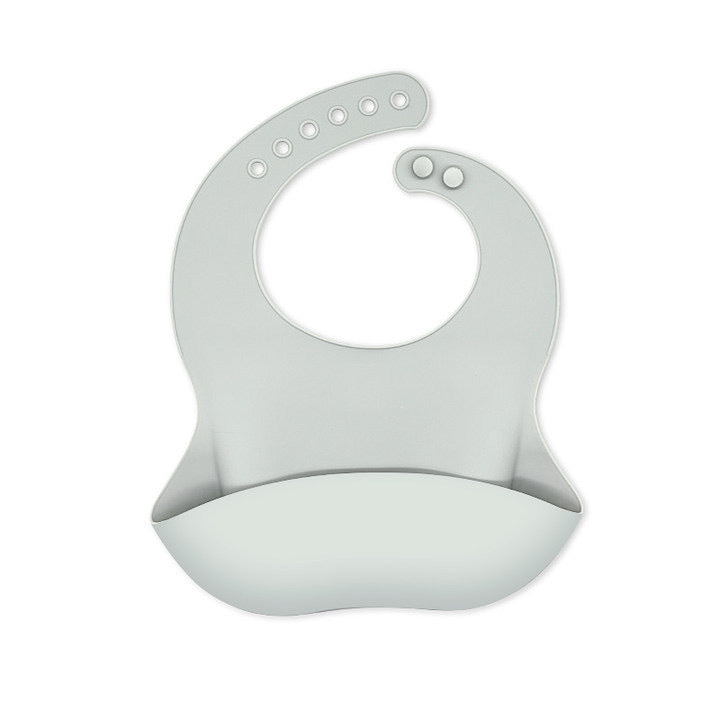 Baby silicone bibs, baby eating bibs,  waterproof rice pockets,saliva napkins 0.08kg - Mixbatch