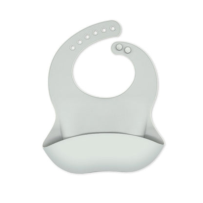 Baby silicone bibs, baby eating bibs,  waterproof rice pockets,saliva napkins 0.08kg - Mixbatch