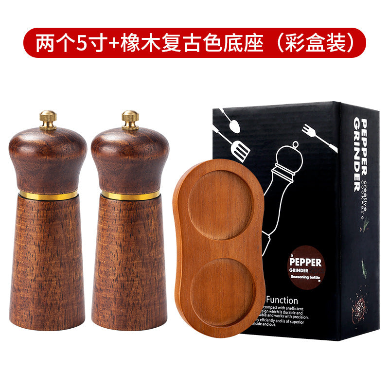 A pepper grinder