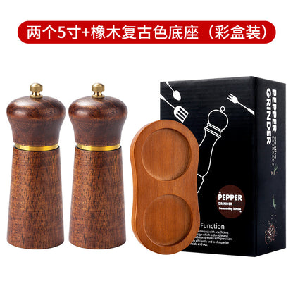 A pepper grinder