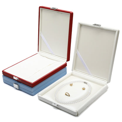 A PU leather high-end jewelry box custom LOGO