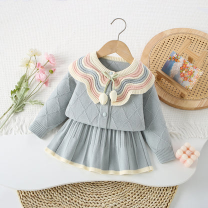 A sweater skirt set