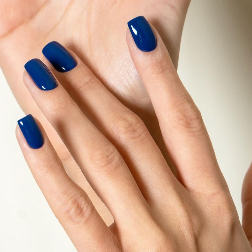 A Cross-border Wearable Women's Nail Art Wholesale Simple Medium and Long Square Solid Color Nail Art Patch Wearing Nail Wholesale - Mixbatch