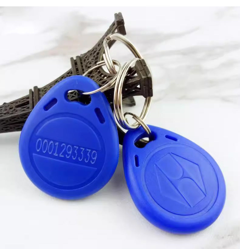 100 pieces No. 2 ID access control card 5200 keychain blue printed community copy IC elevator card attendance induction copy buckle