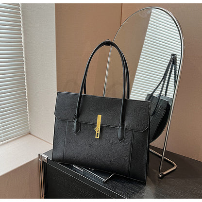 A shoulder handbag