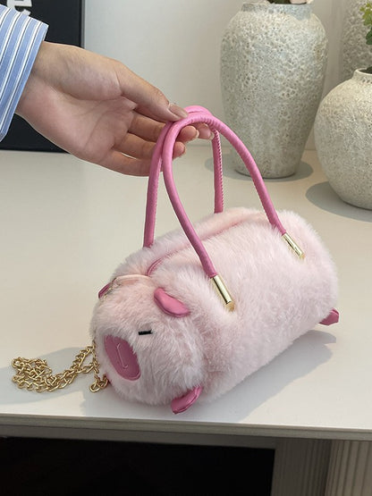 A plush panda messenger bag bag cute kapibara chain fashion handbag girl shoulder doll bag