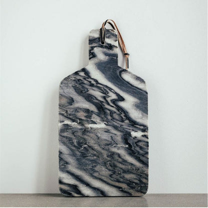 A Marble cutting board Chopping board Fruit plate Household cutting board Household panel Bread board Anti-mildew Dessert Pastry White