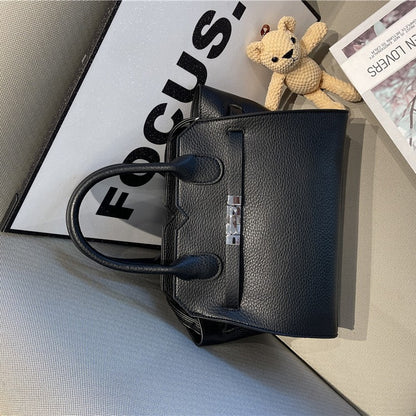 A simple premium platinum bag texture handbag large capacity Kelly bag women's new trendy fashion shoulder messenger bag