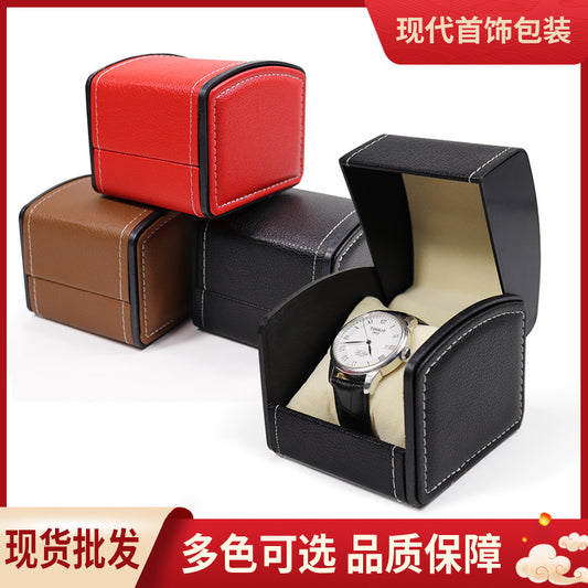 A curved watch box pu watch box, flip watch box, watch box storage box spot wholesale - Mixbatch