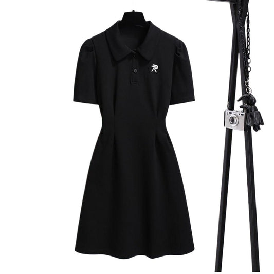 A summer polo collar dress
