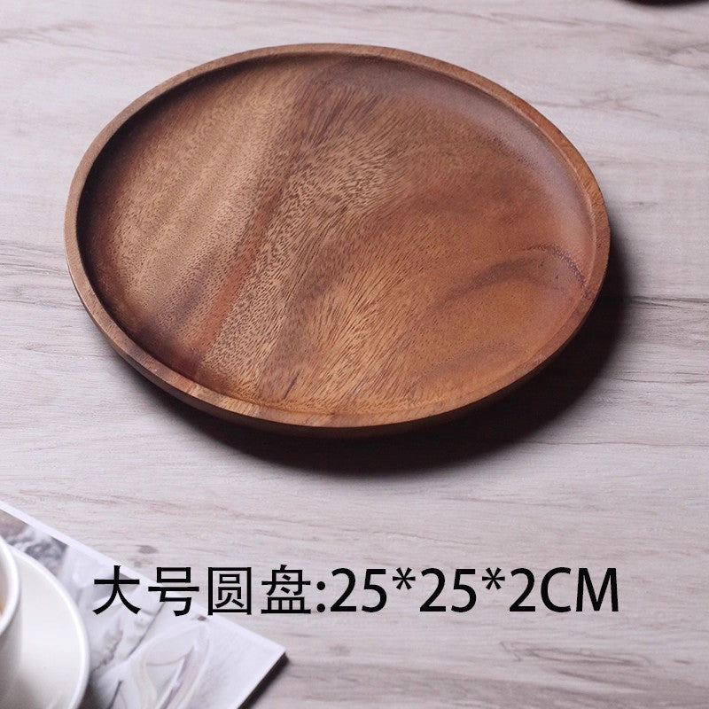 A walnut solid wood tray snack tray