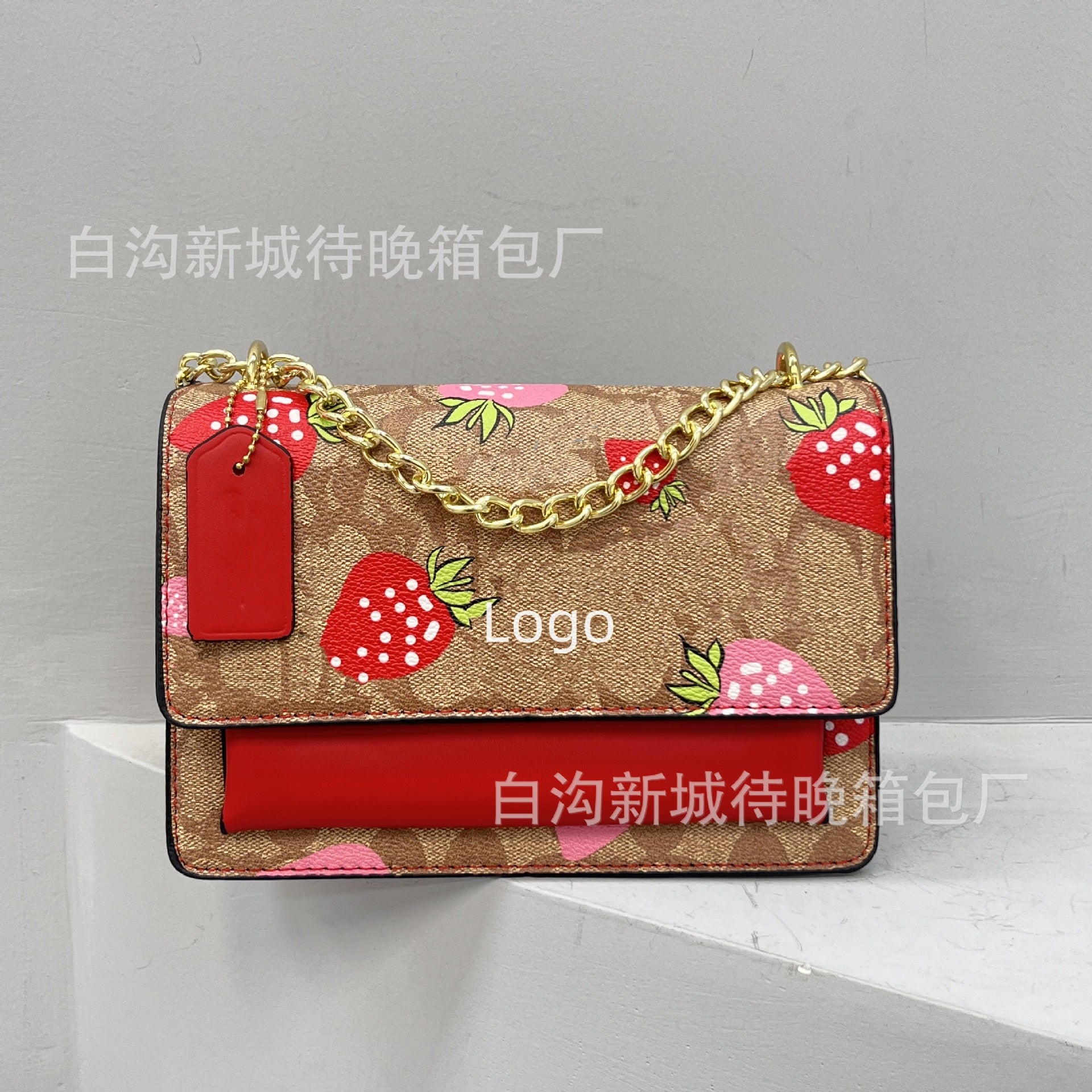 A cross-border bags chain old flower versatile new women's bags simple trend line foreign trade shoulder crossbody armpit women's bags - Mixbatch