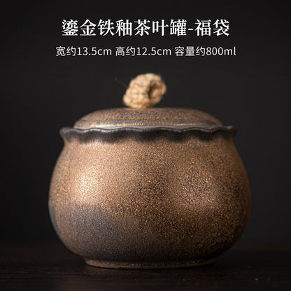 A tea pot porcelain storage tank