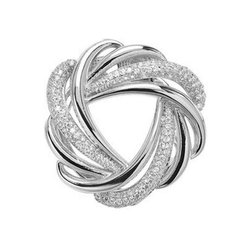A brooch silk scarf buckle dual-purpose multi-functional clothing accessories wholesale diamond-encrusted high-end corsage women's atmospheric pin corner buckle - Mixbatch