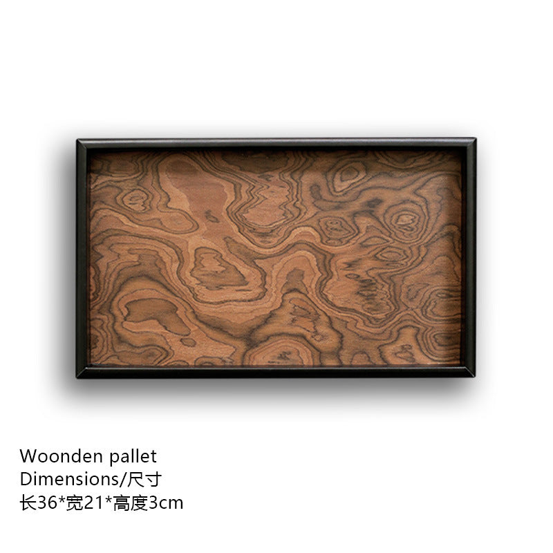 A volcanic grain tray wooden tray