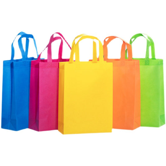 A Non-woven bag custom spot blank thickened takeaway packing bag shoe shopping tote bag packaging bag wholesale MOQ: 200PIECE - Mixbatch